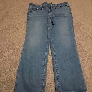 American Eagle Artist‎ Crop Blue Denim Jeans Size 16 Next Level Stretch